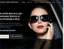 Tablet Screenshot of luxurylimoservices.net